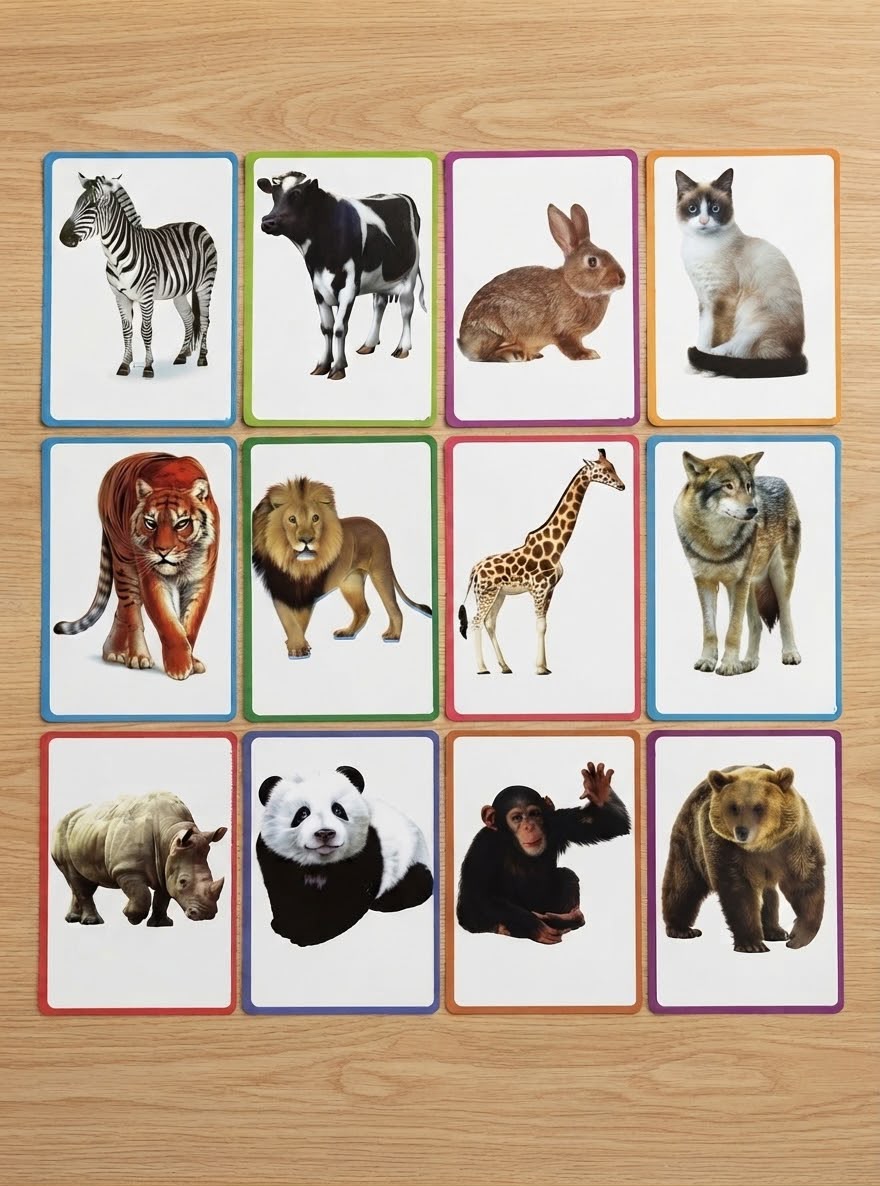 NOOR Flash Cards – Animals & Birds (32 Cards)