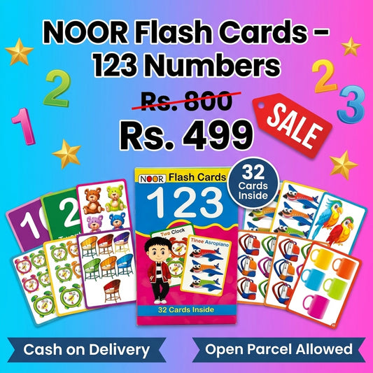 123 Number Flash Cards for Kids – Counting (32 Cards)