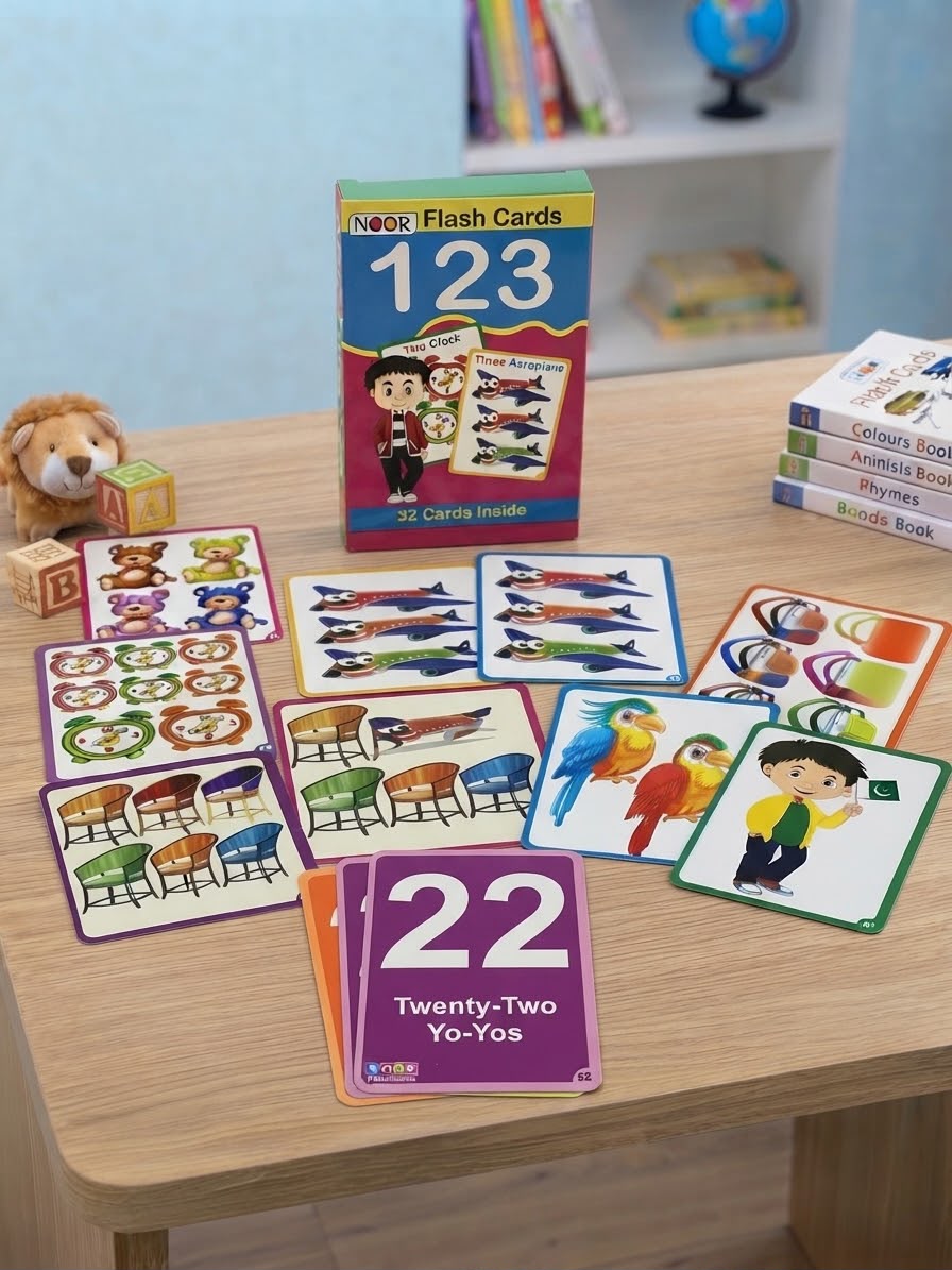 NOOR Flash Cards – 123 Numbers (32 Cards)