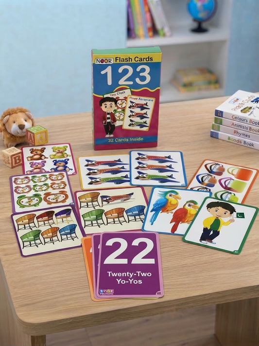 NOOR Flash Cards – 123 Numbers (32 Cards)