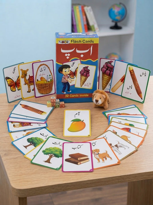 NOOR Flash Cards – Urdu Alif Bay Pay (32 Cards)