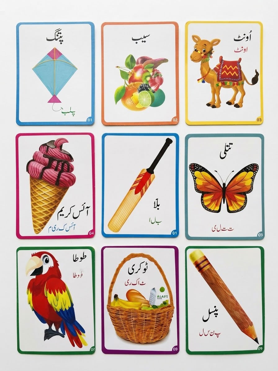 NOOR Flash Cards – Urdu Alif Bay Pay (32 Cards)