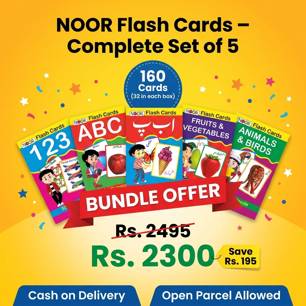 Flash Cards Complete Bundle for Kids – 5 Boxes, 160 Cards