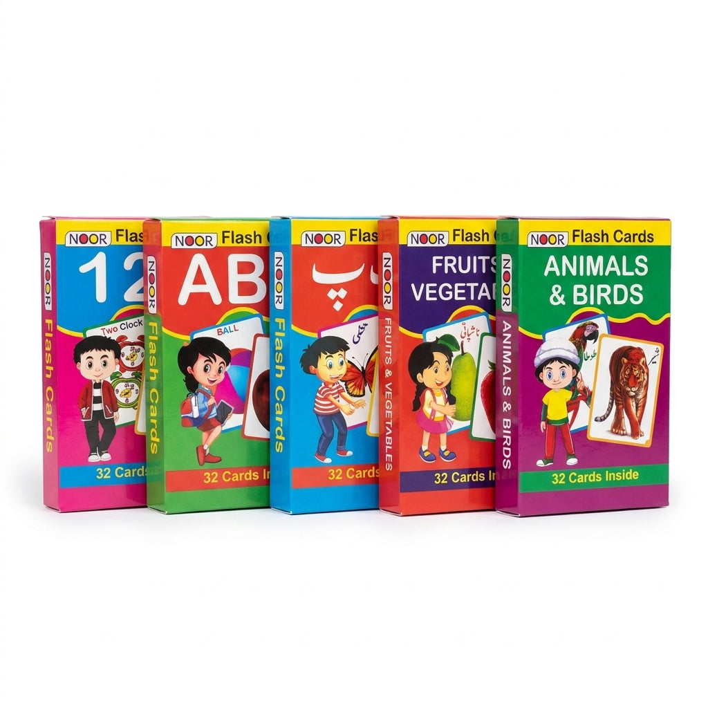 Flash Cards Complete Bundle for Kids – 5 Boxes, 160 Cards